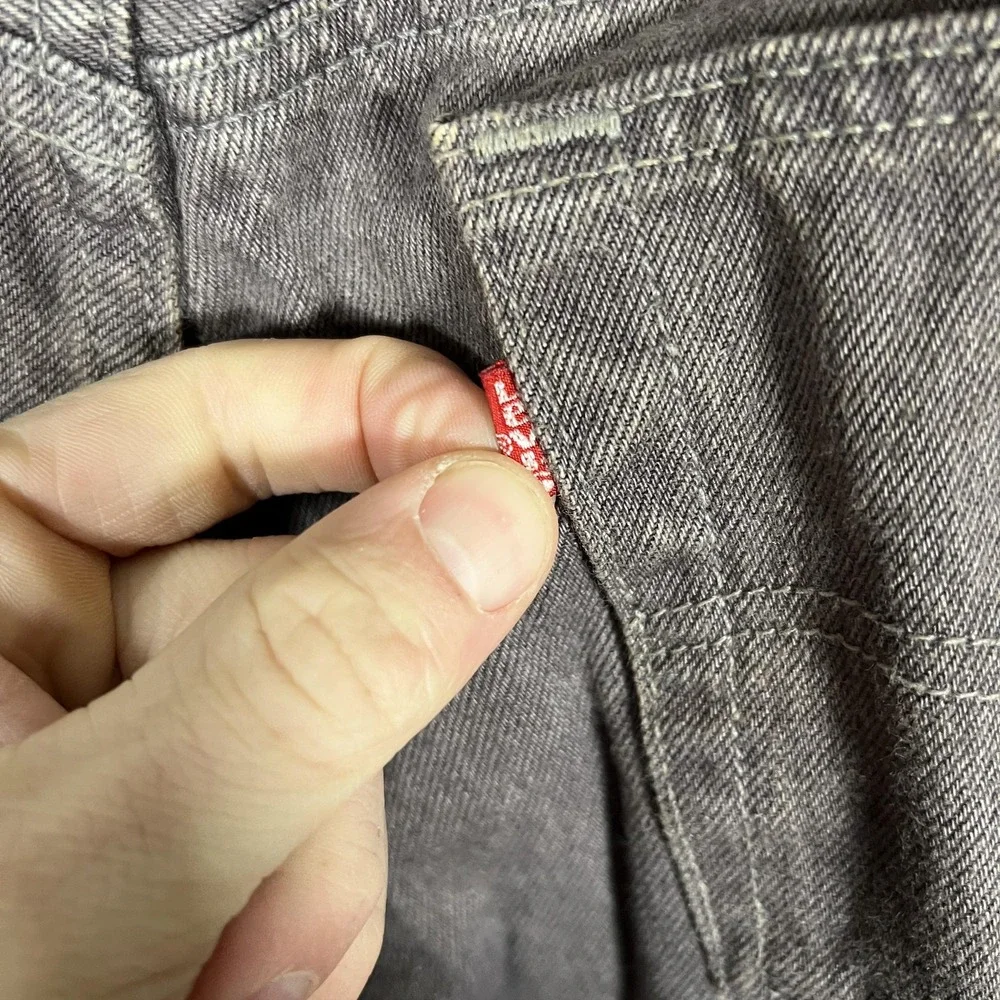 Vintage Levis 501 Jeans Mens 36x34 Brown Button‎ Fly Made USA Straight Leg 90s